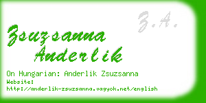 zsuzsanna anderlik business card